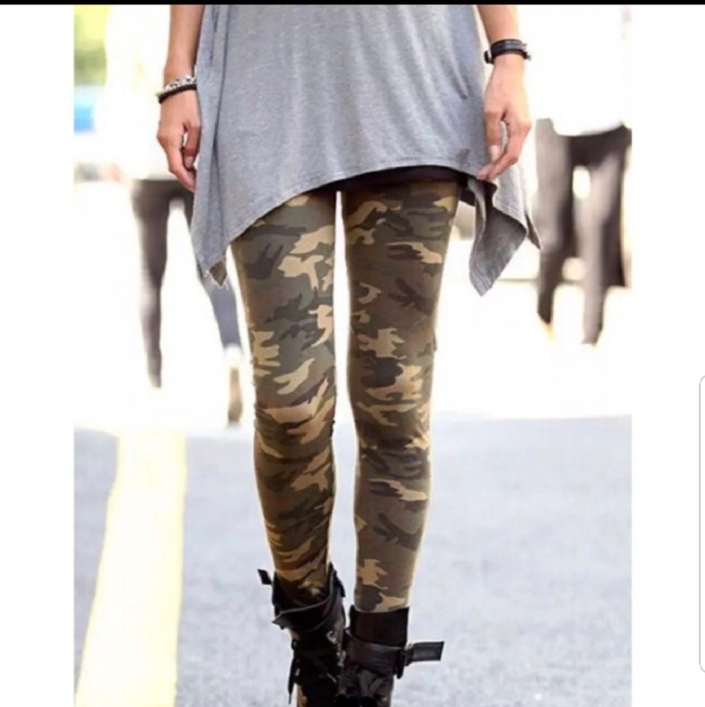 Camouflage soft leggings